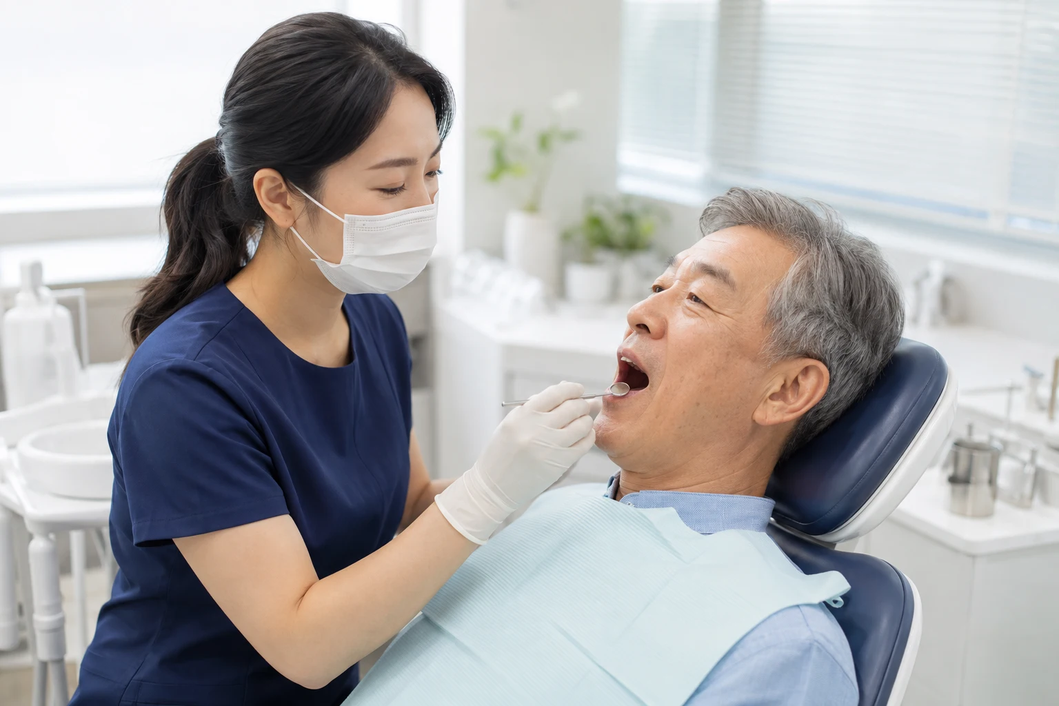 당뇨 임플란트 상담과 관리 장면