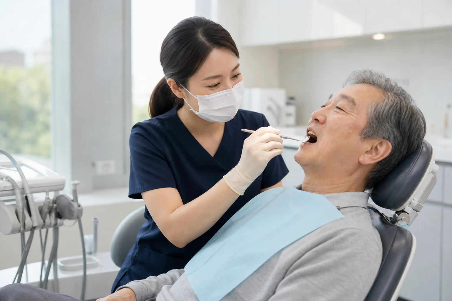 임플란트 정기검진 상담과 관리 장면